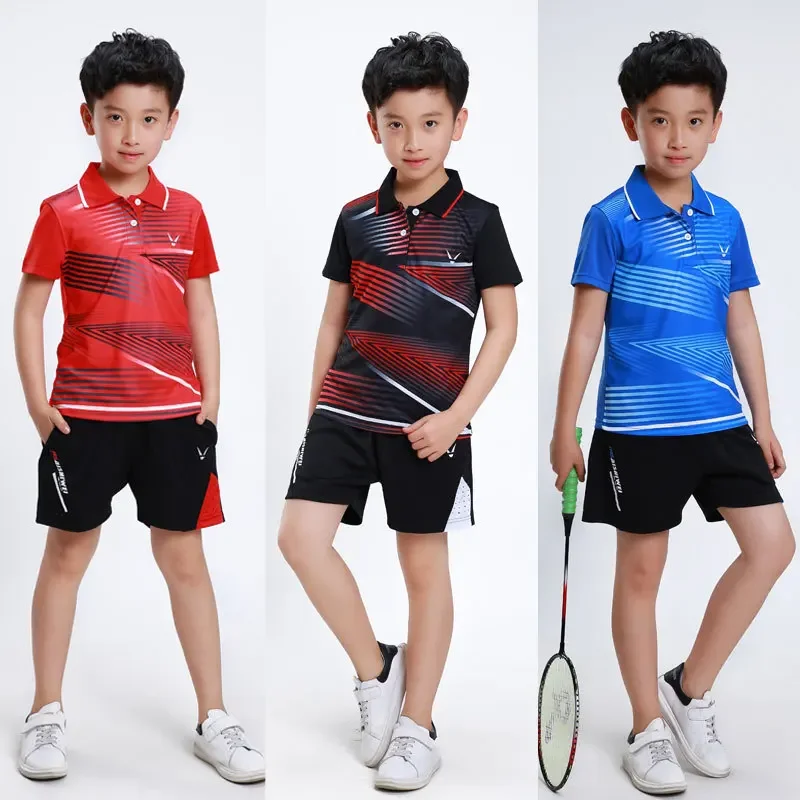 Children's Badminton T-shirts Short Sleeved Men/Women Suits Table Tennis Jerseys Ping Pong Shirt Students Youth Sport Jersey table tennis clothing