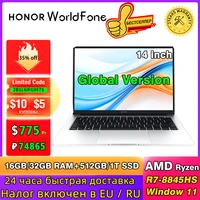 Honor Laptop MagicBook X14 Plus 2025 R7-8845HS 16GB/32GB RAM 512G/1T SSD 512G 2.8K 120Hz Screen Notebook Win11 Pro