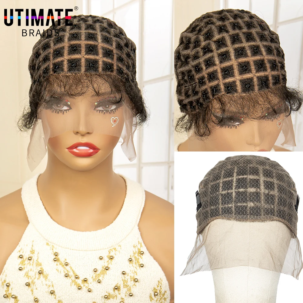Full Lace Cap Knotless Box Braid Double Lace Wig Cap for Black Women