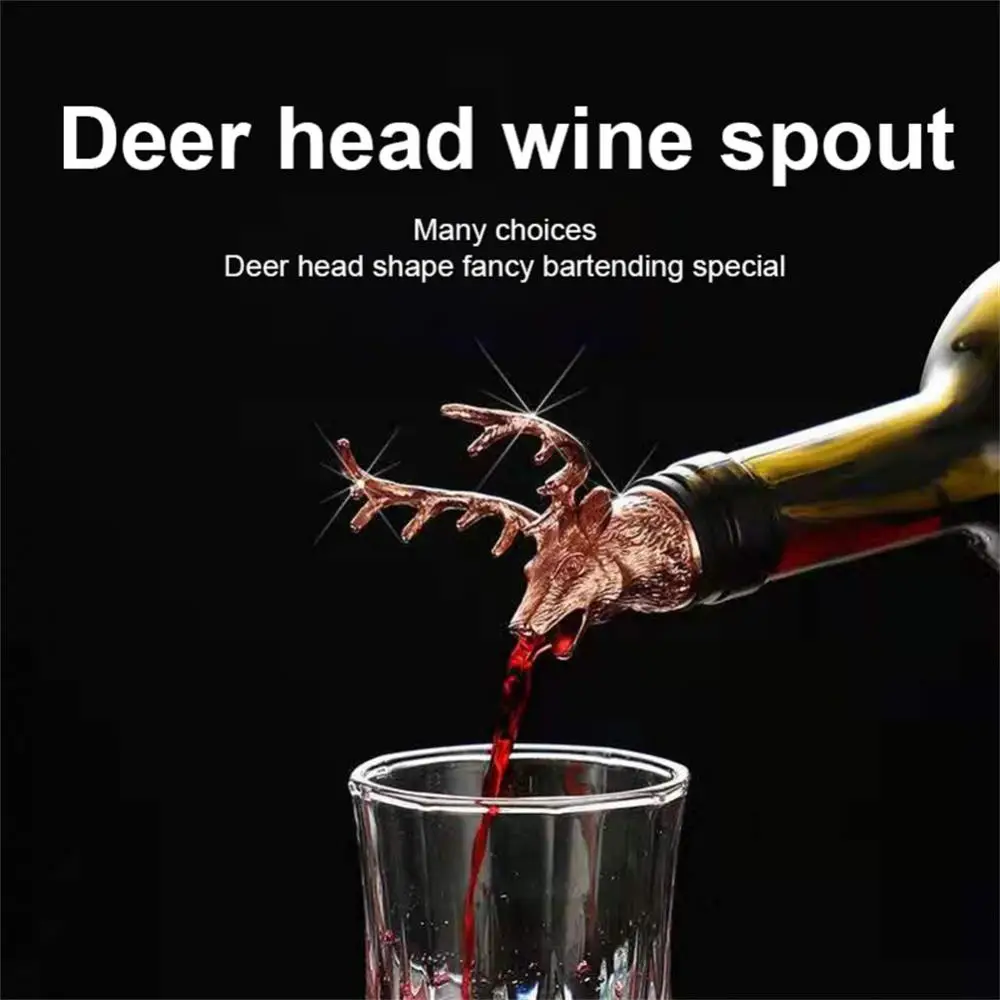Bottle Stopper Wine Stoppers wine bottle stoppers wine accessories for Deer Beverage Bottle Corks Sealer for Wine Lovers Christmas Halloween Kitchen Bar Tool Accessories