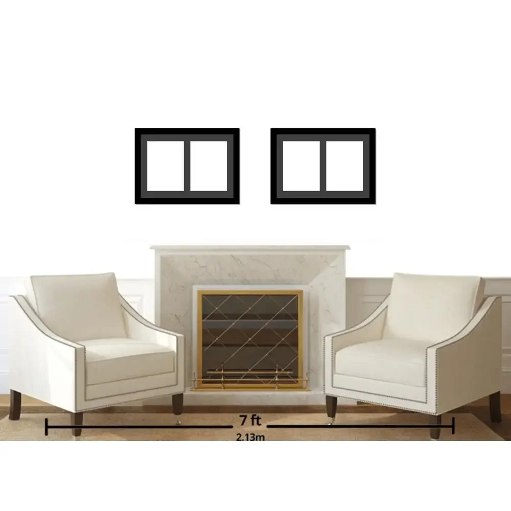 Modern Double Magazine Frame 8.25x11-inch Wall Mount Glass Black/White Mat Satisfaction Guaranteed 6