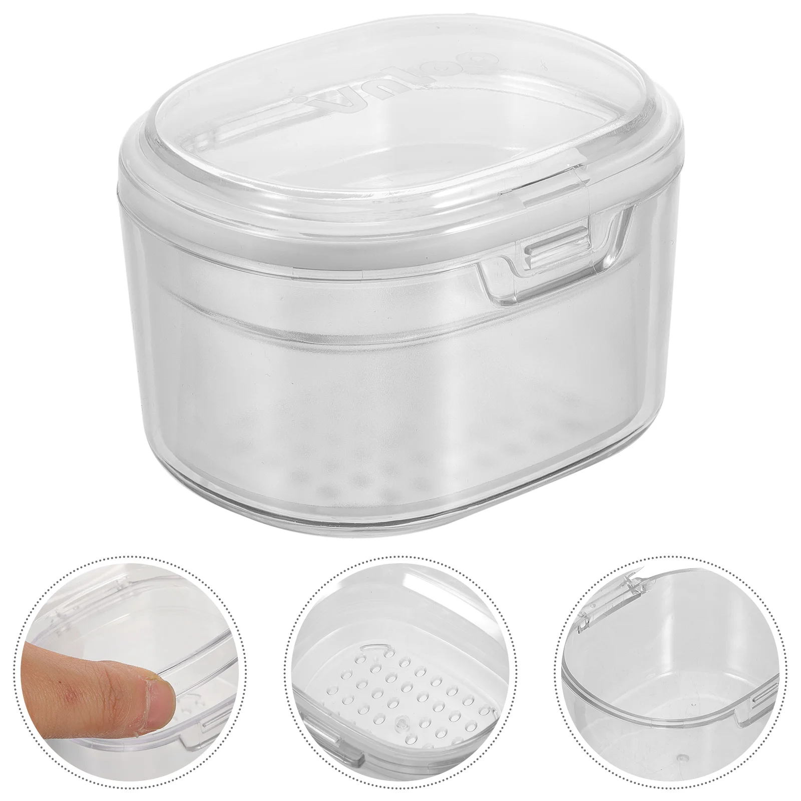

Denture Box Case Gift Teeth Fixed Retainer Braces Container PC False Tooth Holder Supplies Storage