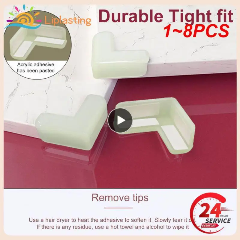 

Светящиеся силиконовые защитные края стола для детей, 1-8 шт.