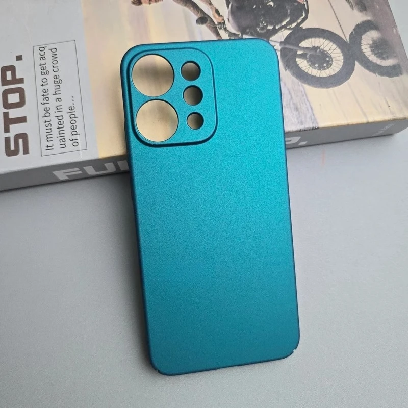 Frosted Sandstone Shockproof Bumper Case with Full Camera Protection - Matte Finish
