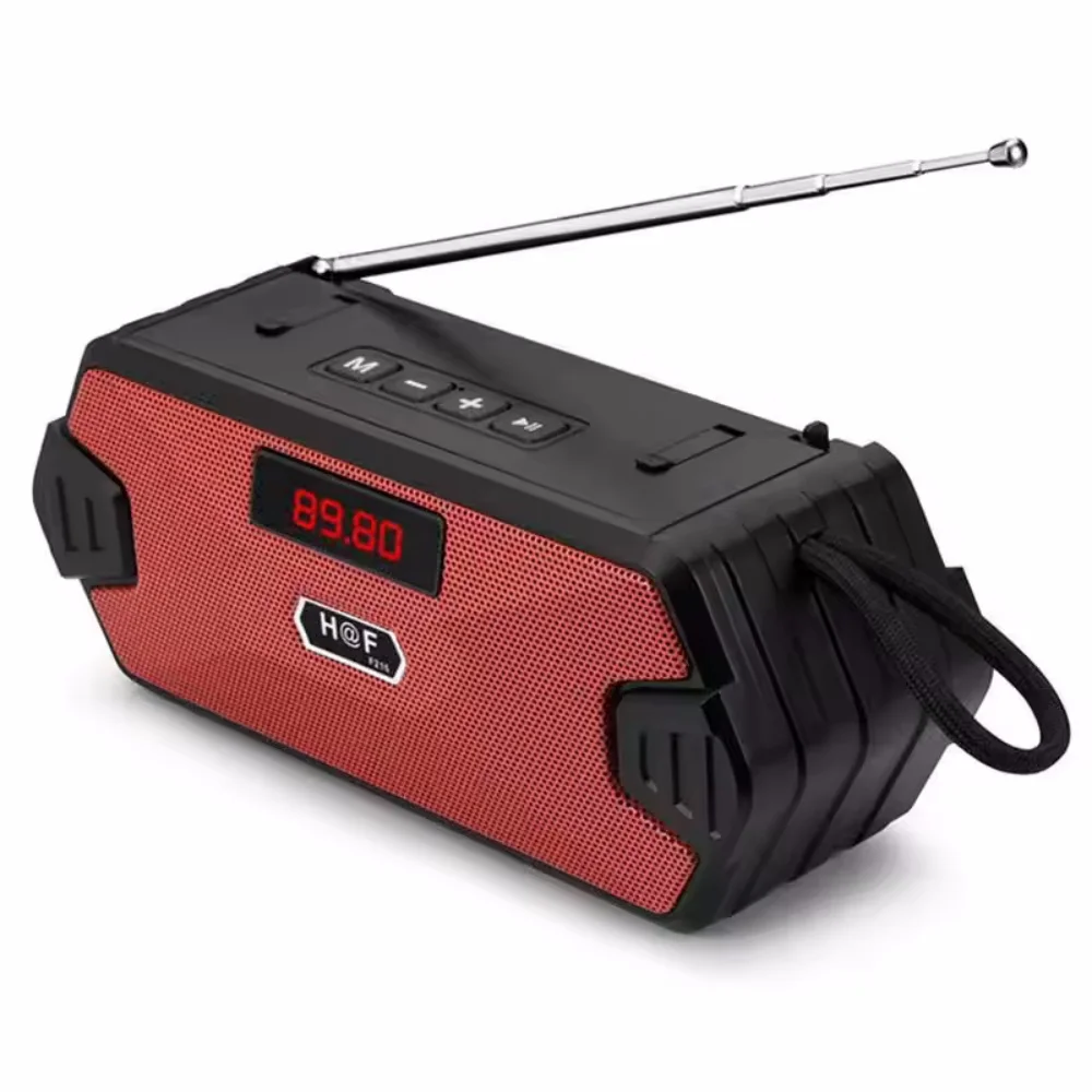 Portable Wireless Speaker Bluetooth-compatible Outdoor USB Speakers With FM Radio Receiver AUX TF MP3 Loudspeaker For Phone PC