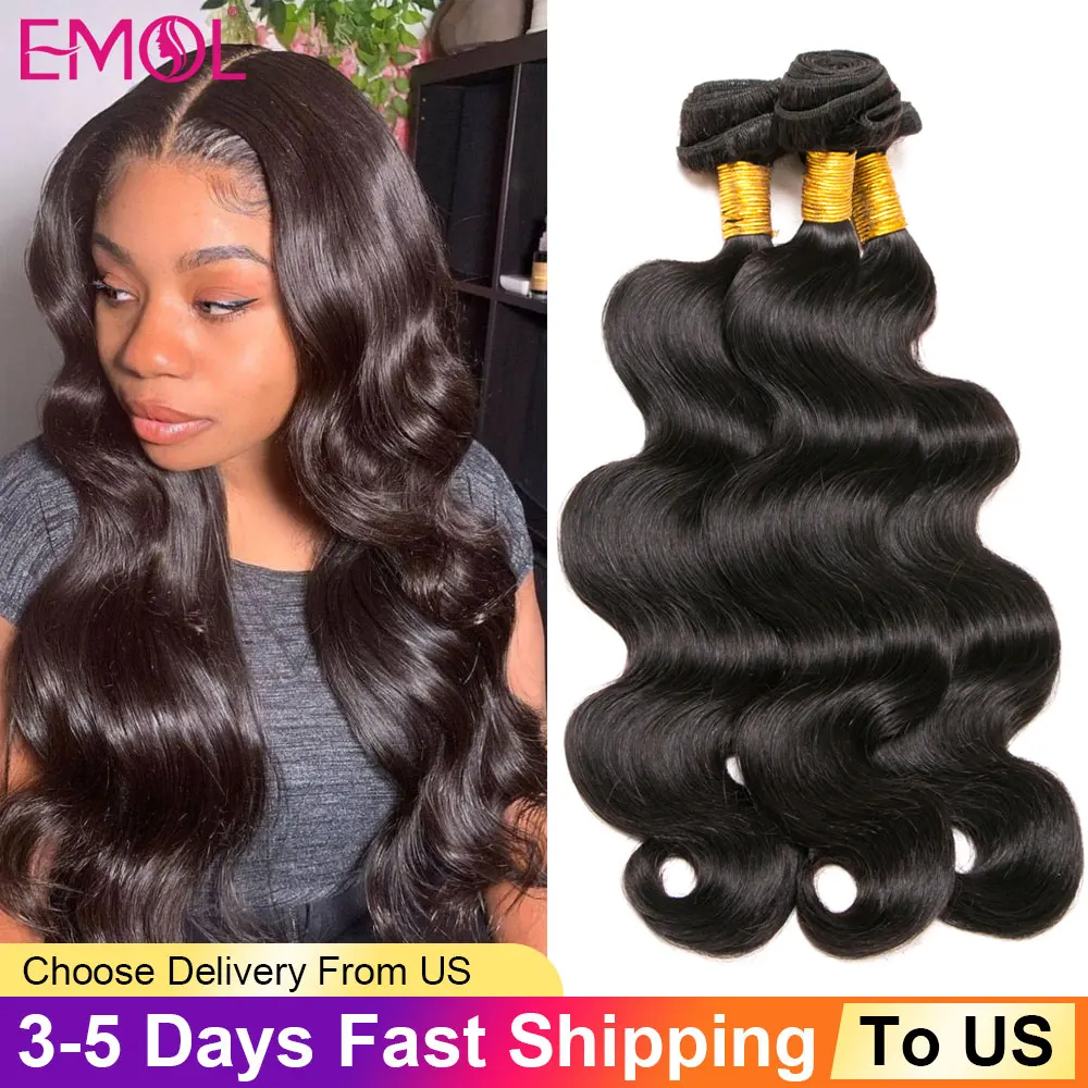 Indain Human Hair Body Wave 1/3/4 Bundles 100% Human Hair Extensions Natural Black 8-28 inch Bulk Human Hair Weave Wholesale