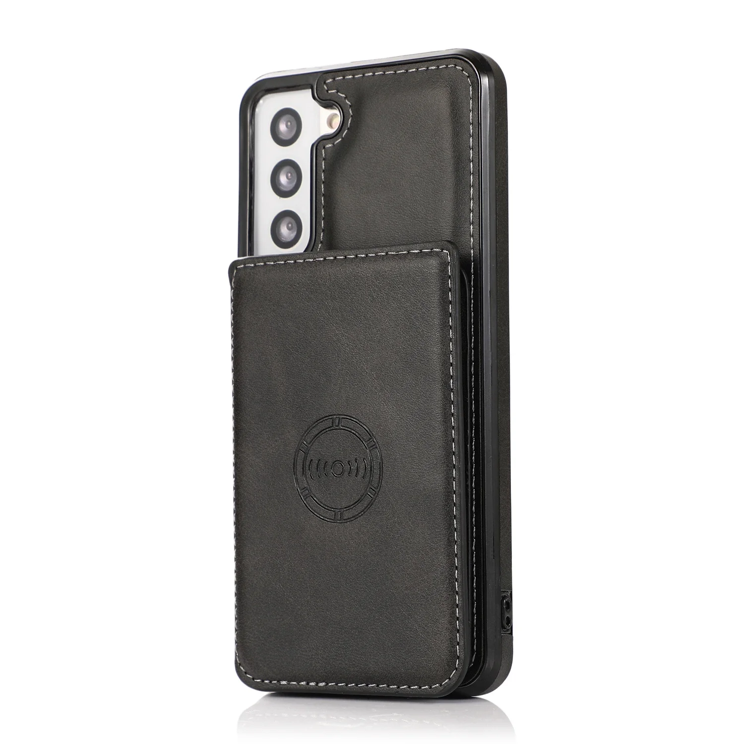 Leather Wallet Stand Case with Card Slots - Universal Fit