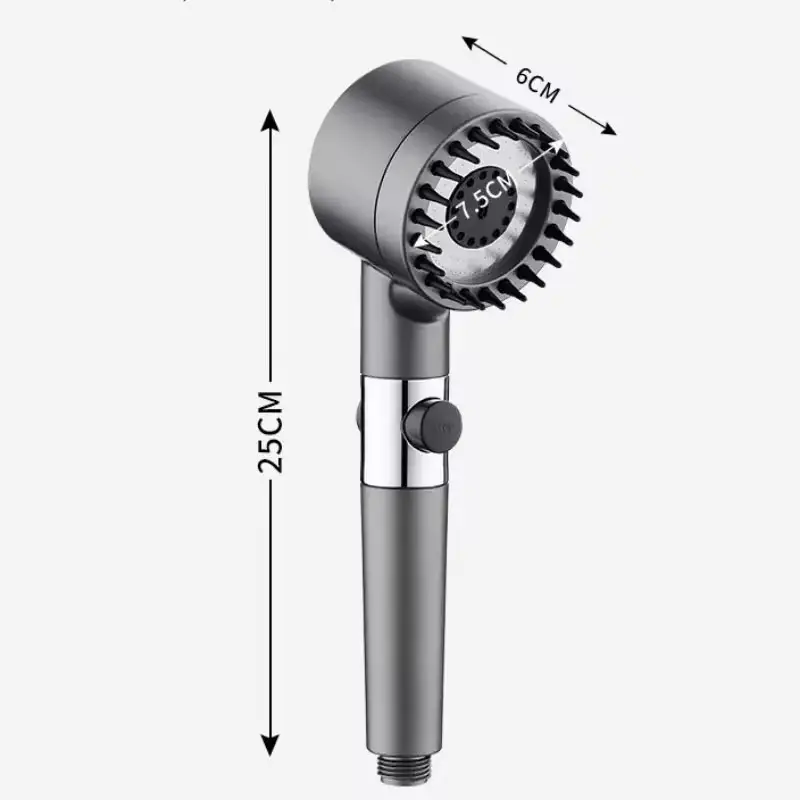 Shower for Bathroom Accessories Three Level Adjustment Showerhead Pressurization Head Massage Knobs Filter Set Showers Parts - Image 6