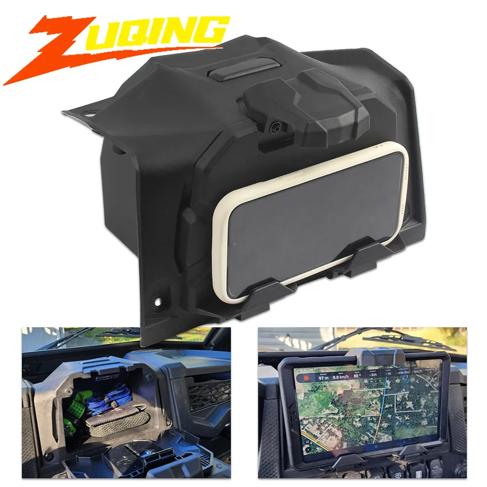 For Polaris RZR UTV Motorcycle Mount Storage Box Electronic Tablet Device Holder Enduro Motocross Dirt Pit Bike Tuning Parts electronic control system motorcycle throttle gate position sensor applicable to everest zf125t 6 displacement device