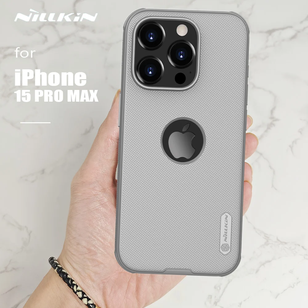 

Чехол Nillkin для iPhone 15 Pro / 15 Pro Max, Ультратонкий матовый чехол из твердого поликарбоната, защитная задняя крышка для iPhone 15 Pro