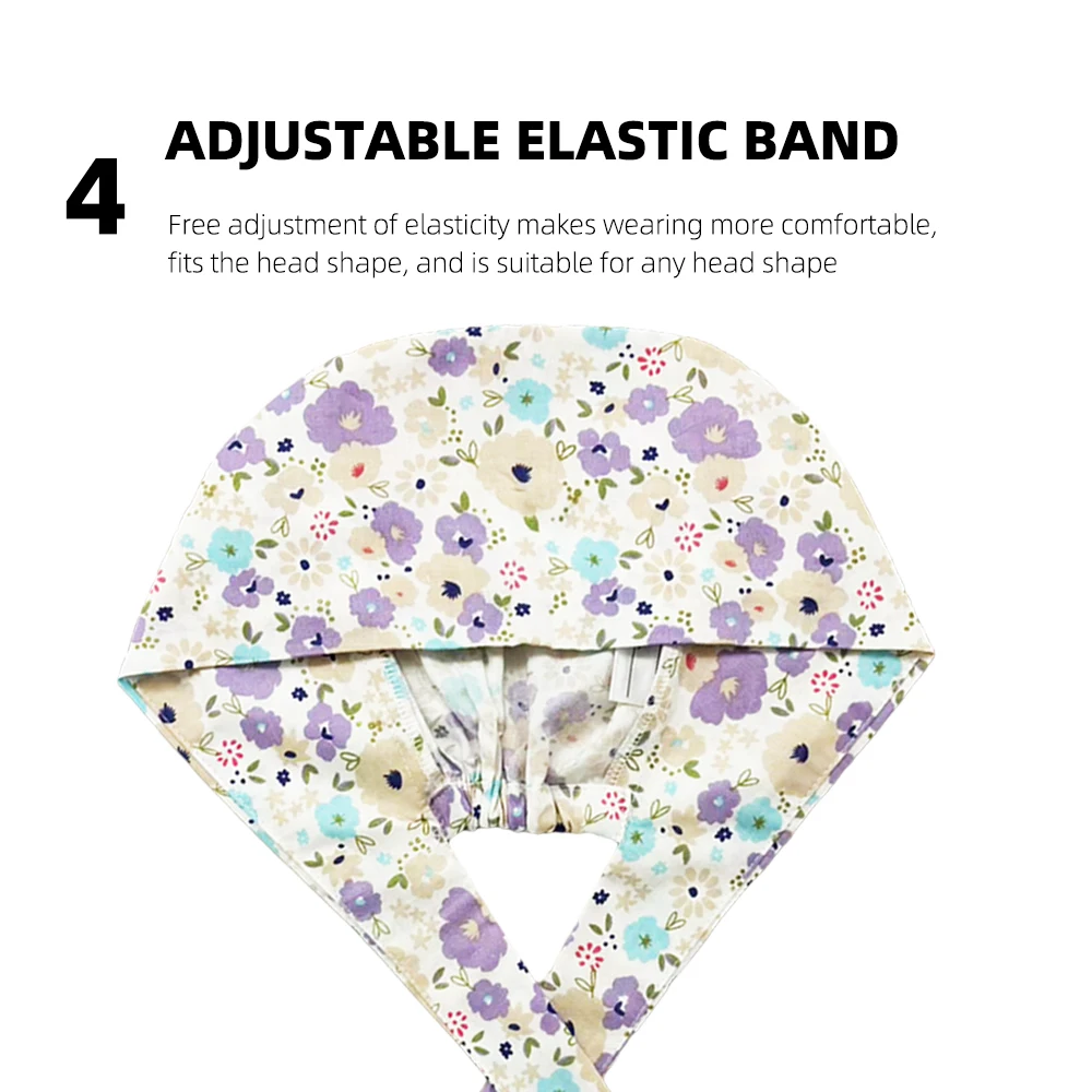 جديد الكرتون الجراحية فرك قبعة القطن ممرضة التمريض قبعة النساء الرجال الأسنان سبا الحيوانات الأليفة متجر مستشفى الجراح قبعات غرفة العمليات قبعات