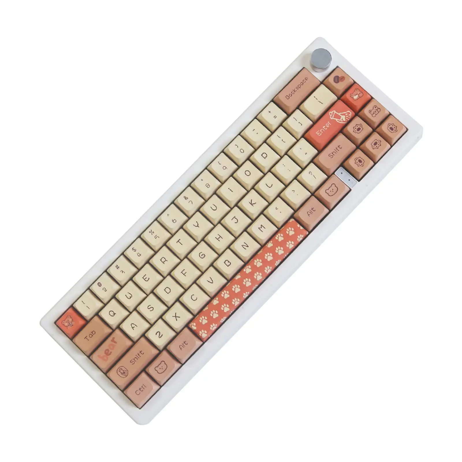 

104 Keys PBT Keycaps Cute Oil Resistant Accessories Xda Height 5 Side Dye Shine through Keycaps DIY Mechanical Keyboard Keycaps