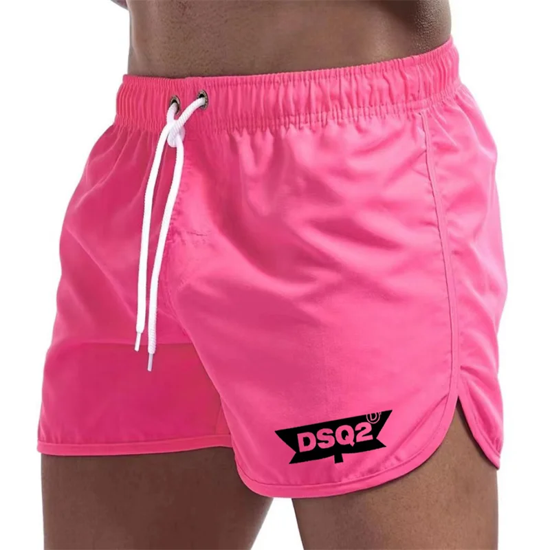 2024DSQ2 Summer Famous Brand New Men\'s Fashion Beach Shorts Polyester Quick drying Multi color Sports Three piece Pants for Men