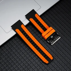 Quick Release Sport Silicone Strap - Premium Watchband - QuickFit 22mm (BO)