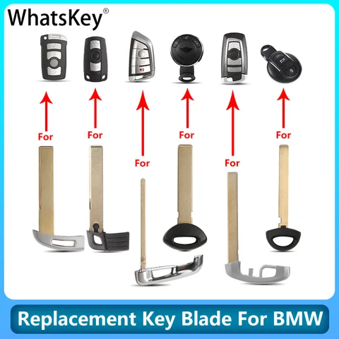 Smart Remote Key Blade For BMW E46 E90 F30 MiNi COOPER 3 5 7 Series X5 X6 Emergency Insert Open Car Door Blank Key Blade