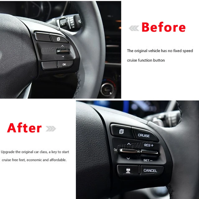 Steering Wheel Cruise Control Button Switch For Hyundai Elantra/Solaris 1.6L – Direct Replacement, 5-Button