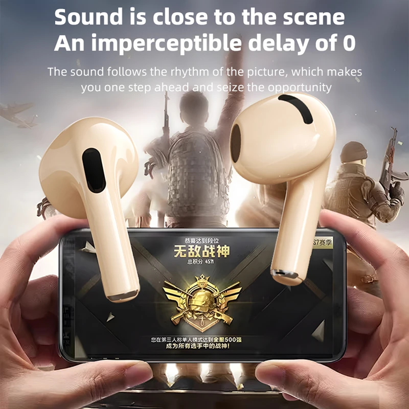 Wireless Bluetooth Earbuds with Immersive Hi-Fi Sound, Touch Control, and HD Microphone