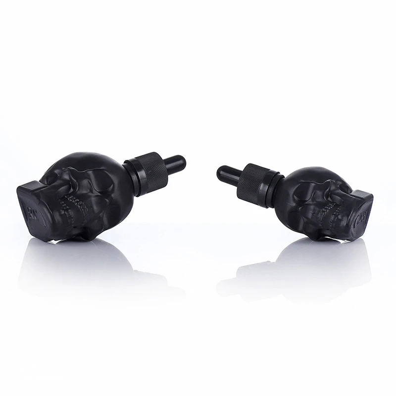 30ml Black Skull Glass Dropper Bottle Cute Essential Oil Bottles With Eye Dropper Perfume