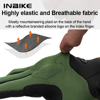 INBIKE MTB Cycling Gloves High Elasticity Full Finger Mountain Road Bike Gloves Touchscreen Bicycle Cycle Ride Glove Accessories 2