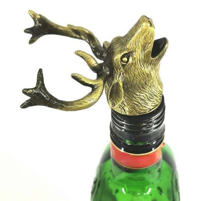 Bouchon de bouteille de vin en forme de Head de Deer , cadeau de