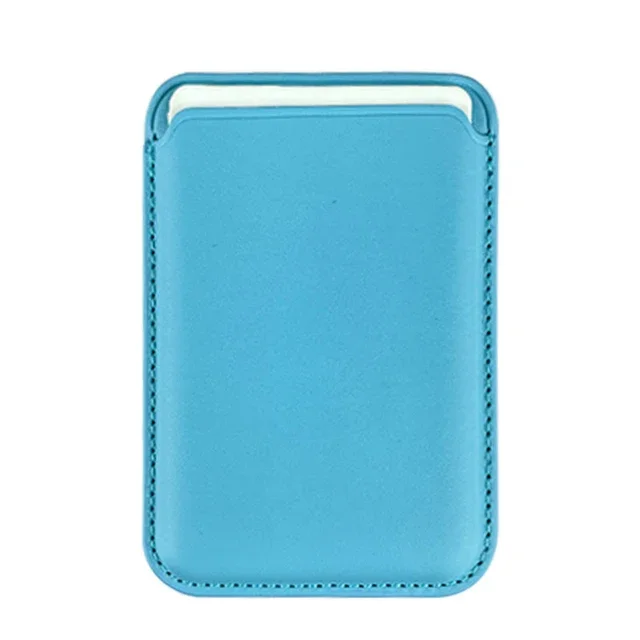 Magnetic Leather Wallet Card Holder and Phone Stand