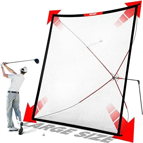 

Practice Auto Return Net,10Ftx10Ft, Quick Setup, Multi-Angle Adjustment, Golf Rebound Net, Outdoor Training Net