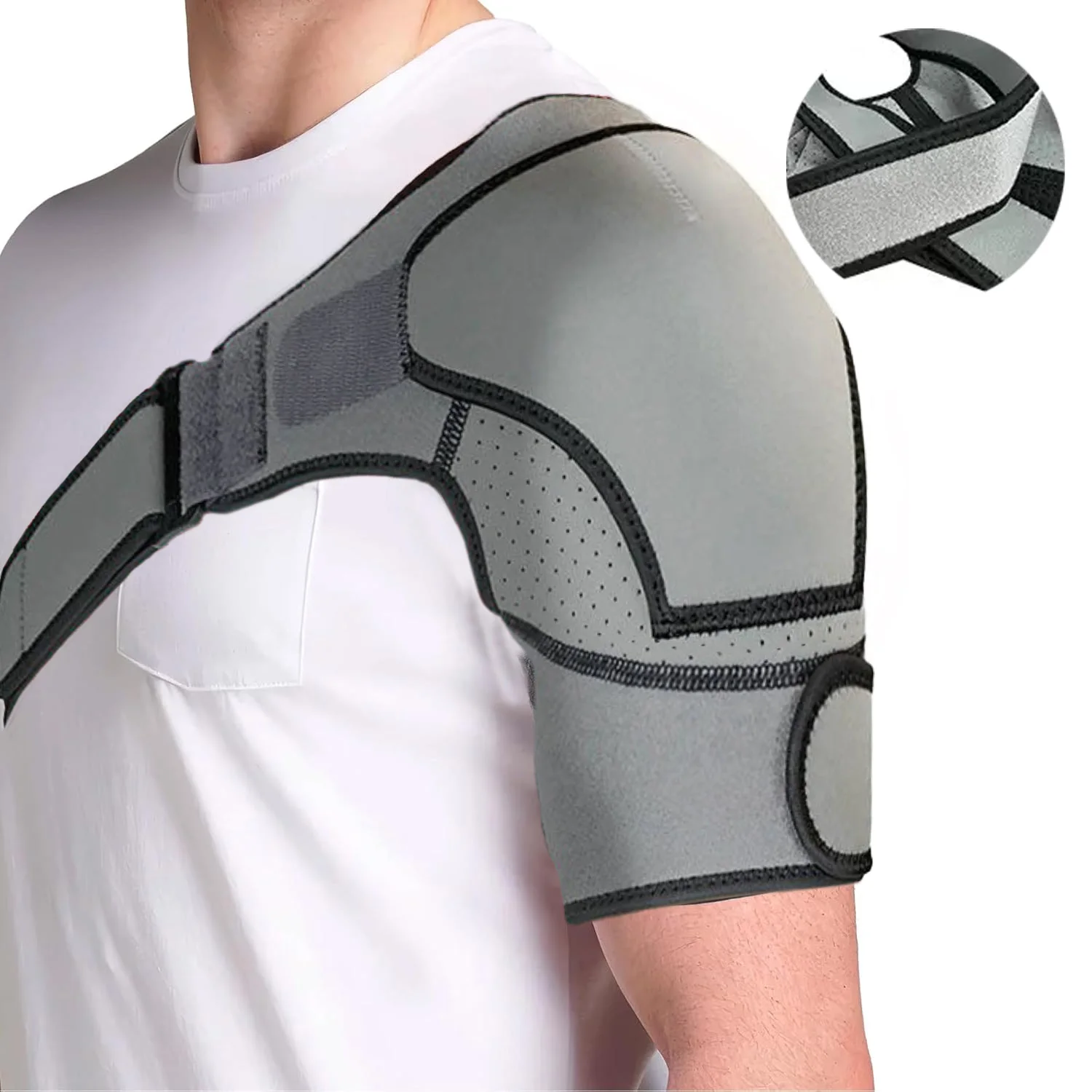 Premium Shoulder Brace | Support & Compression Sleeve Wrap for Stability and Recovery