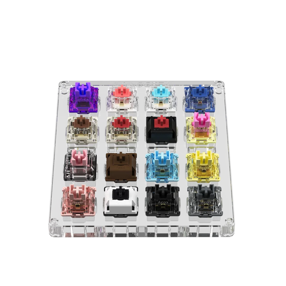 Akko x MonsGeek Acrylic 16-key Switch Tester Linear/Tactile/Clicky