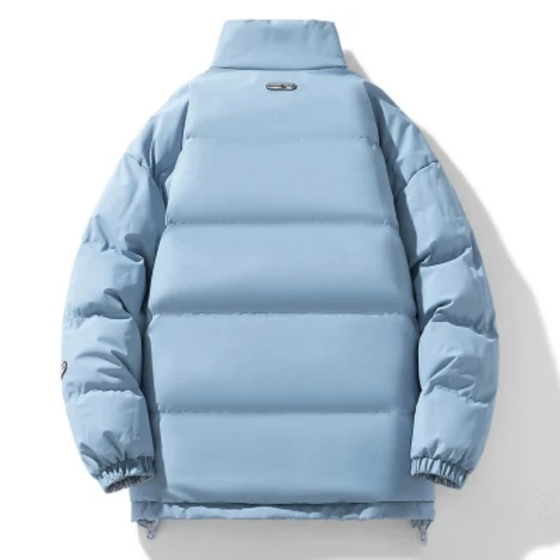 2023Autumn Winter Double side Cotton Jacket Men's Fashion Brand Thickened Short Standing Collar Warm Coat Men's Down Cotton Coat