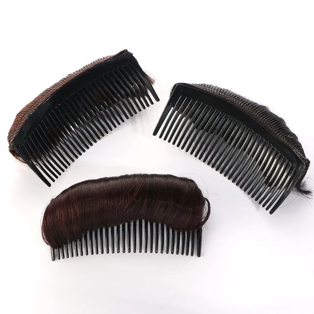 Black Natural Hair Extensions Hair Combs Hairpin Synthetic Hair Bun Princess Styling Tools False Hair Clip Hair Pad