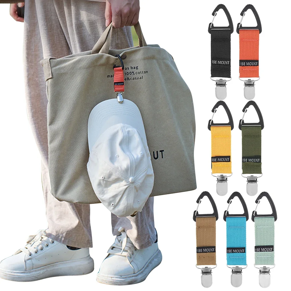 Backpack Clips Hat Keeper Clip Glove Clip Carabiner Outdoor Travel Camping Tool