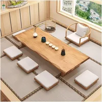 Rectangular Style Tatami Table,Japanese Floor Table, Vintage Tea Table Low Table, Or Sitting On The Floor Accent Furniture (Size 1