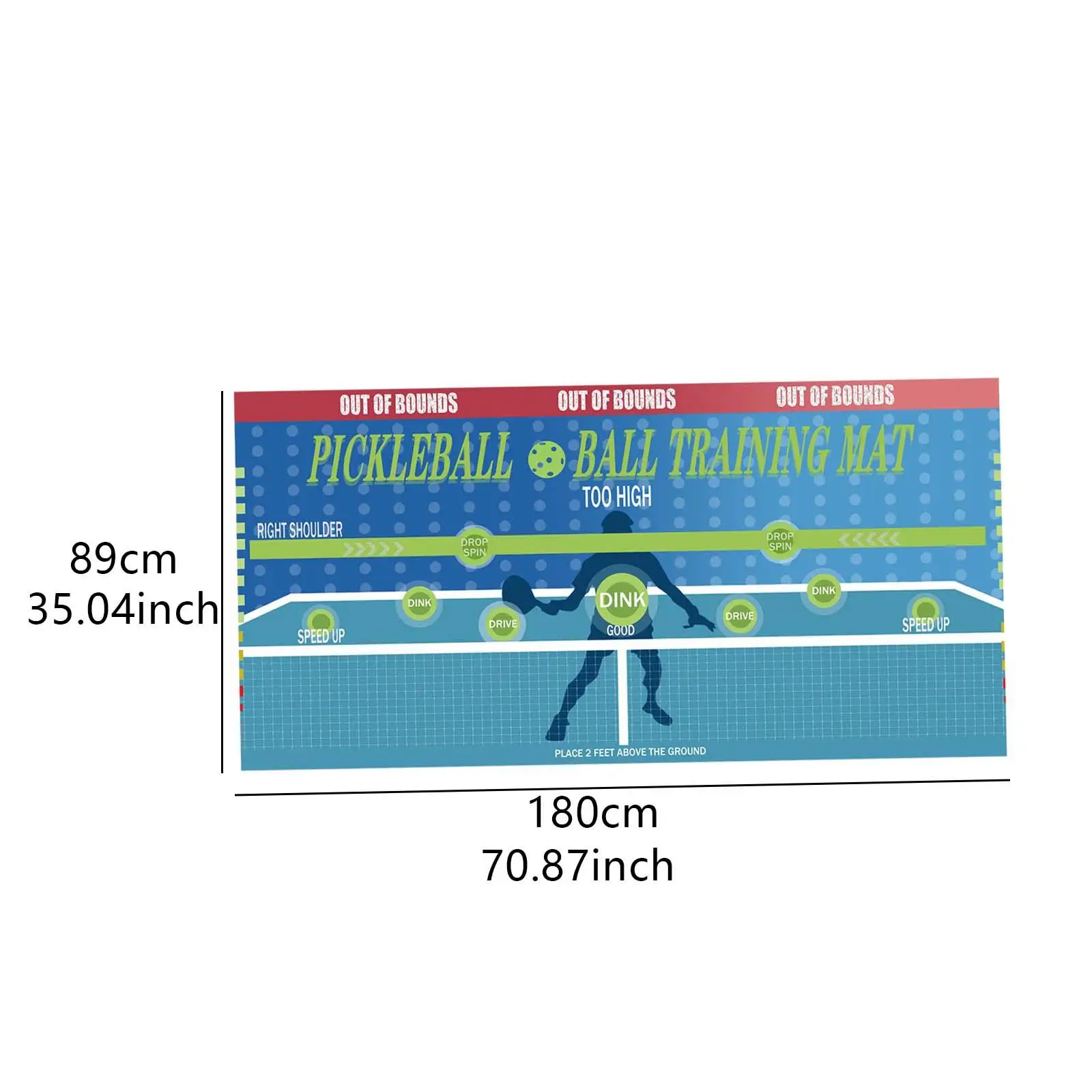 Pickleball Dink Pad for Wall Pickleball Practice Rebounder for Men Women Official Dink Pad Indoor Outdoor Exercise Yard
