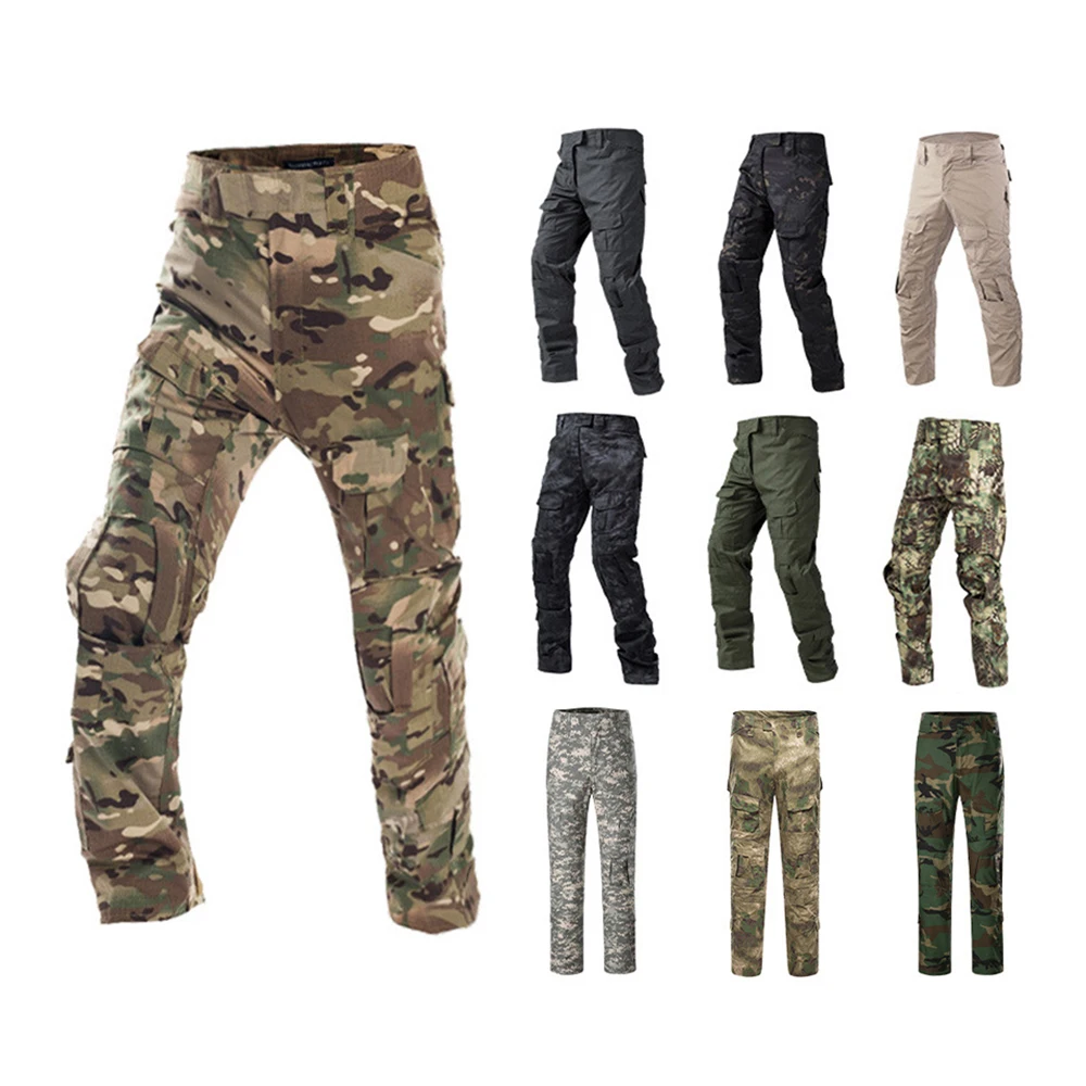 Tactical Camouflage Combat Pants for Men Outdoor Hunting Training Hiking Camo Pants