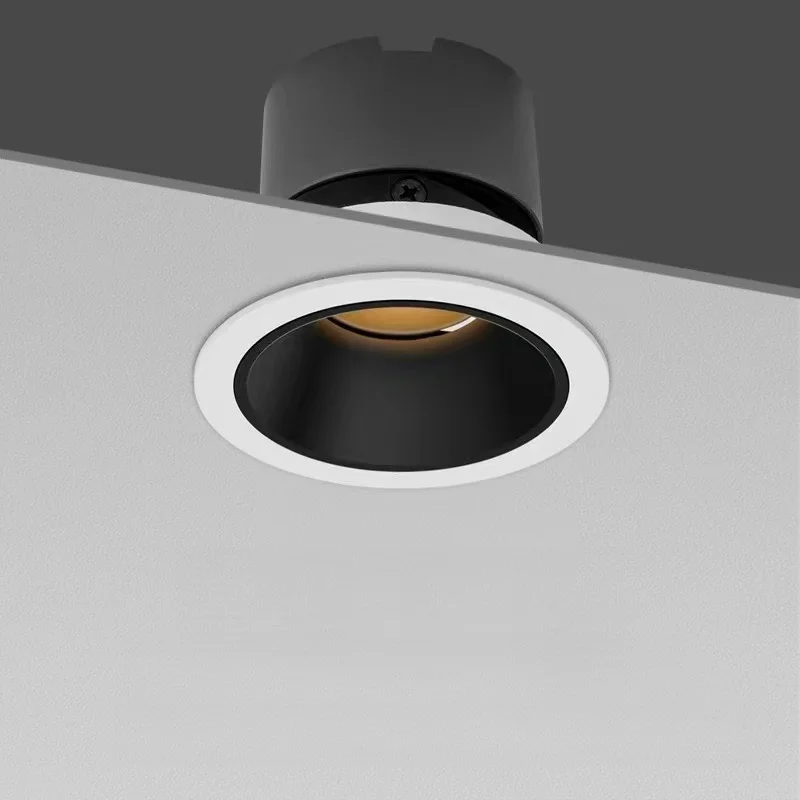 Description Picture 3 of itemLED Recessed Spotlight COB Downlight 12W Deep Anti-glare Ceiling Light Angle Adjustable Downlight AC220V Home Lighting