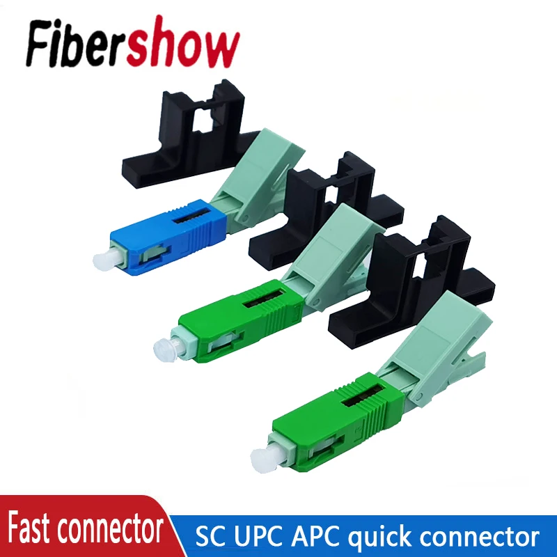 FTTH SC UPC Fibra Óptica Conector Rápido SC FTTH Fibra Óptica Conector Rápido Embutido SC APC Alta Qualidade