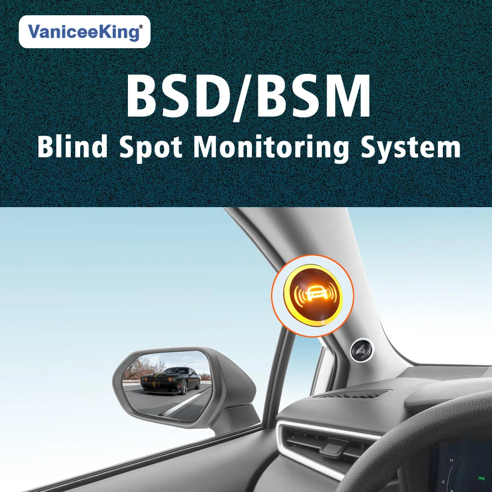 

BSD blind spot monitoring system Parallel lane change auxiliary BSM blind spot monitoring LED two-color light warning universal