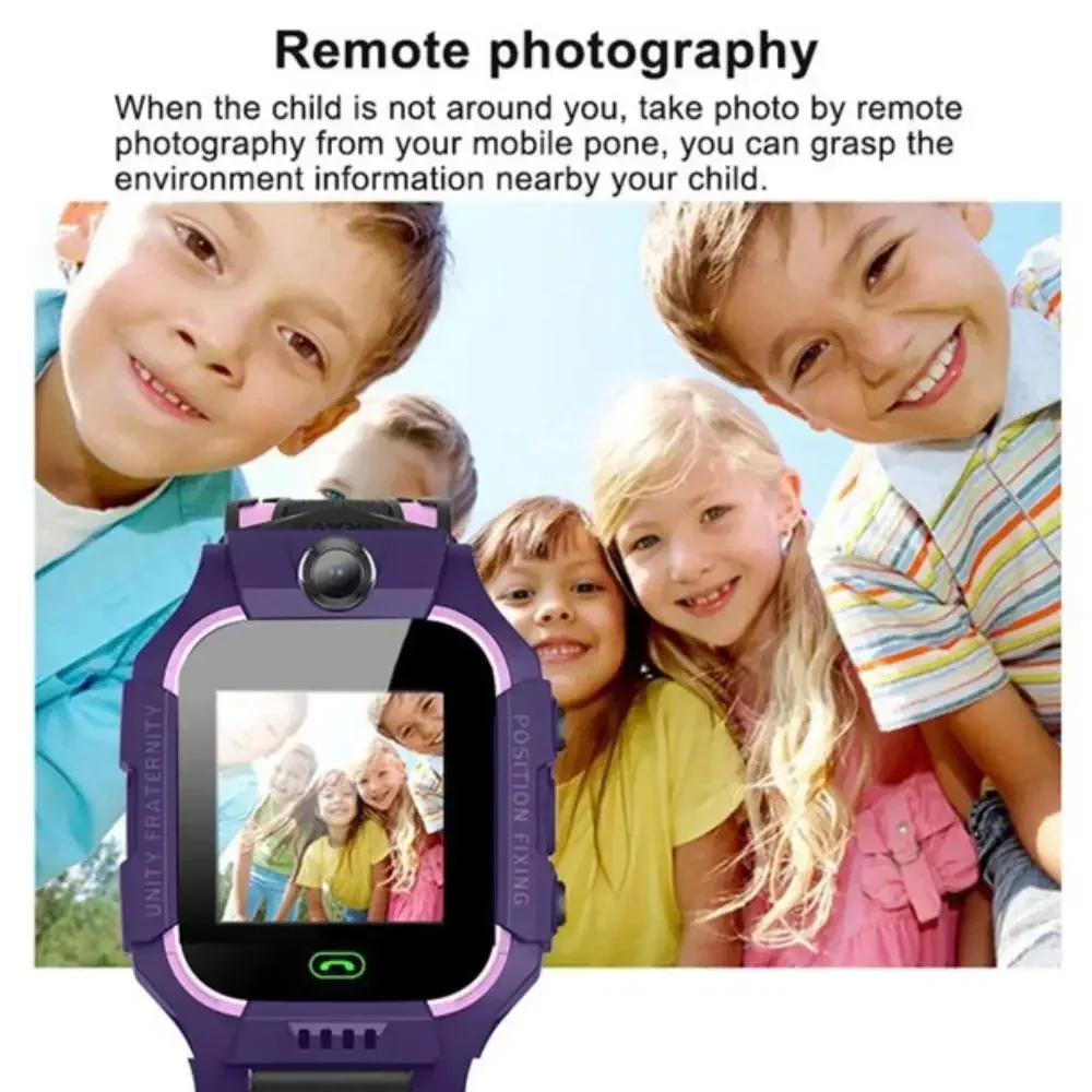 어린이용 GPS WIFI 2G SIM 카드 2024 Q19, 어린이 스마트 워치 LBS 추적기 SOS 카메라, 어린이 음성 스마트워치, SIM 카드 포함