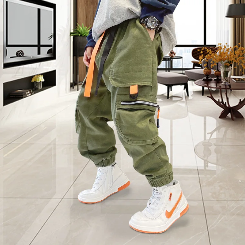 Hip Hop Pants Children Winter Cargo Pants Boy Pants Hip Hop