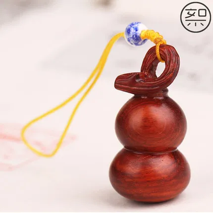 

Exquisite lobular rosewood small gourd keychain pendant