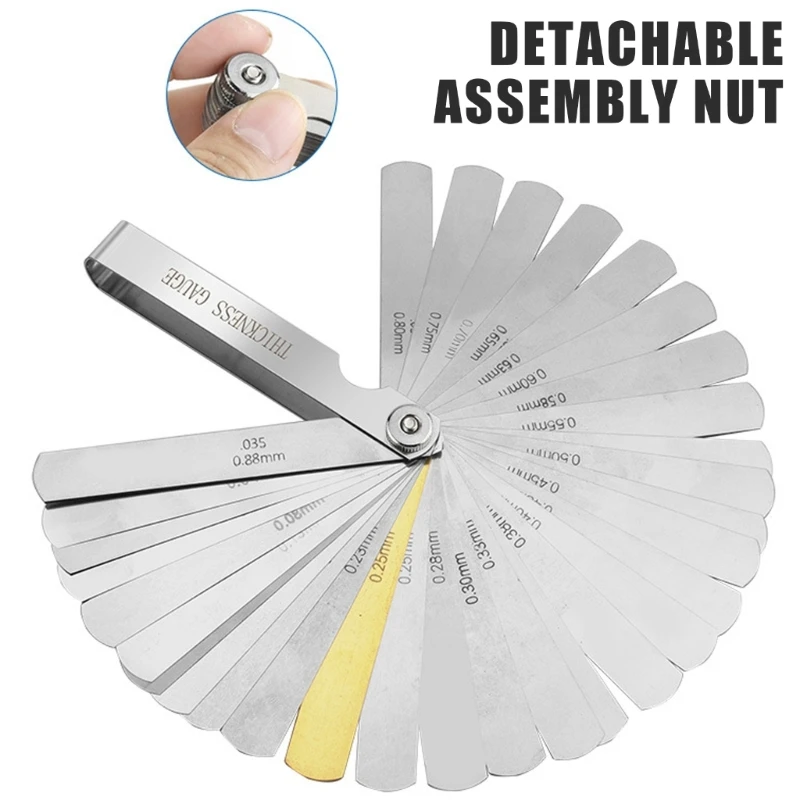 Stainless Steel Feeler Gauges Double Marked for Accurate Measurements Various Measuring Needs Engineering Vehicle Repair
