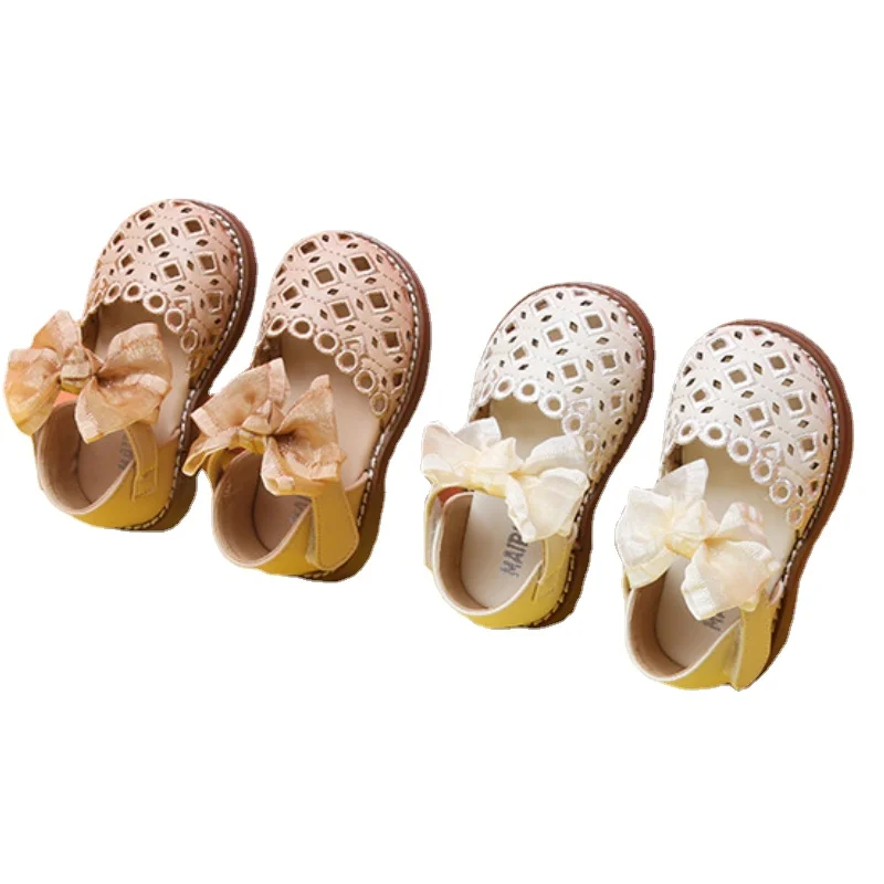 

Baby Girls Sandals Cute Bow Tie Sweet Princess Soft Toddler Shoe Casual Newborn Sandals