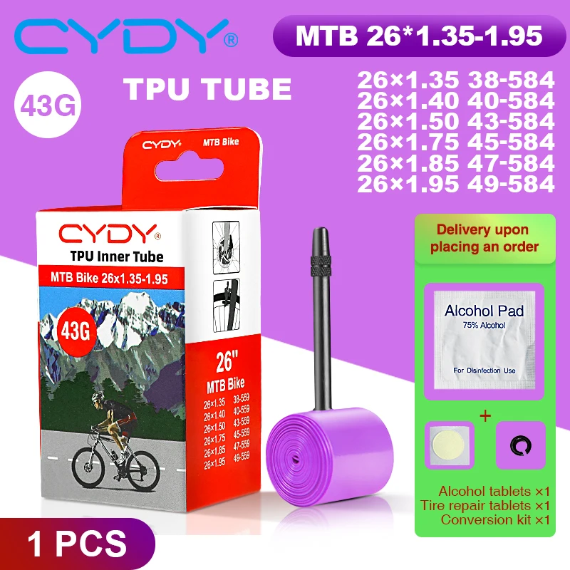Chambre à Air TPU Ultra-légère 28g Pour Vélo Route 700C - Valve 65mm Ou 85mm, Compatible 20C à 32C