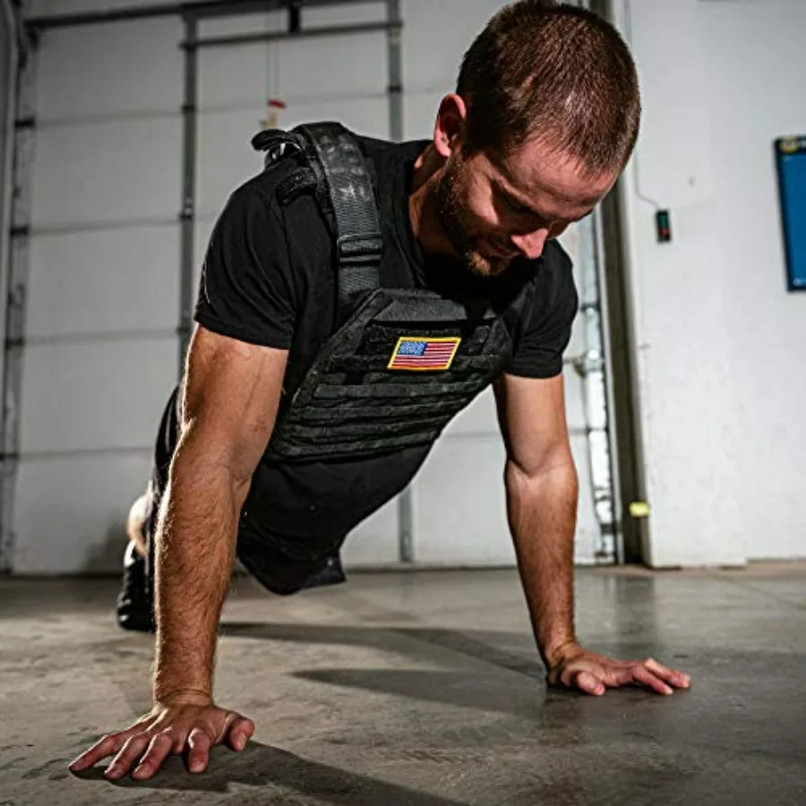 Weight Vest Plates - 5.75 LB Plates Sold in A Pair - 14LB Total Vest Weight - F&F Fitness - Compatible with Most Vests, Weight C