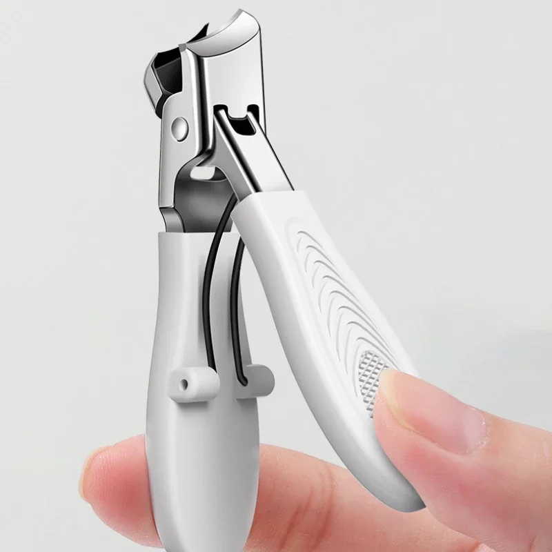 Manicure and Pedicure Care Tool Stainless Steel Non-slip Slant Nail Clipper Large Opening Diagonal Nail Scissors