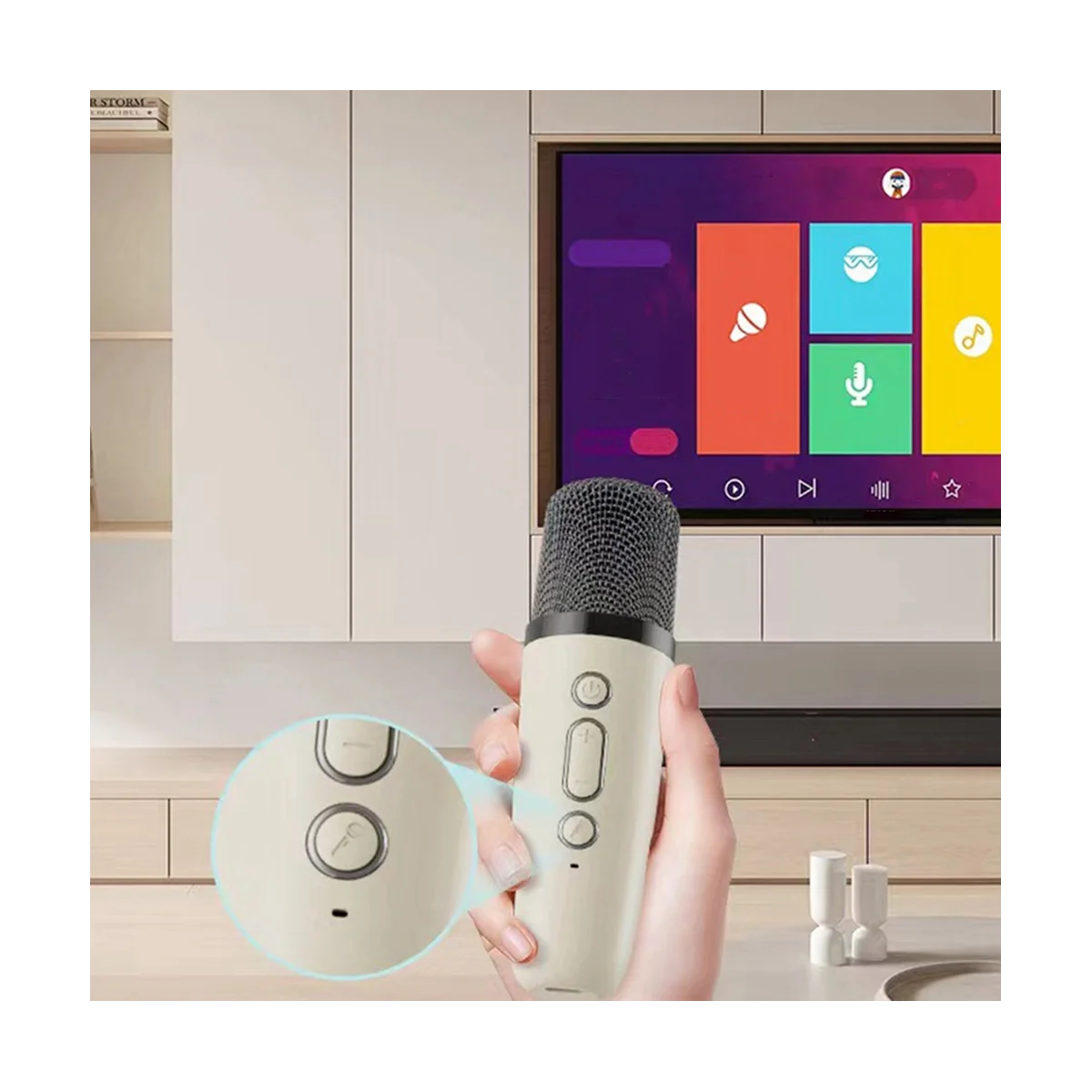 

Портативный Bluetooth-микрофон K12 для дома, с 1 микрофоном