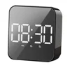 Mirror Digital Alarm Clock LED Display Snooze Wake Silent Calendar Temperature Desktop Dimmable Electronic Desk Clock Home Decor 6