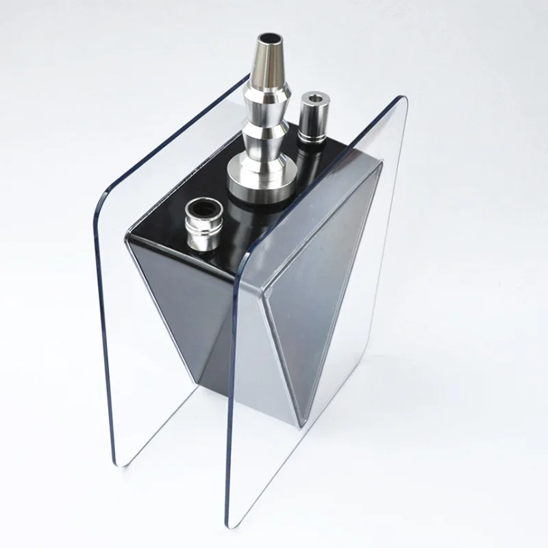 Description Picture 4 of itemArabic high-end hookah finished product acrylic inverted triangle hookah set plastic pot lighters & smoking accessories