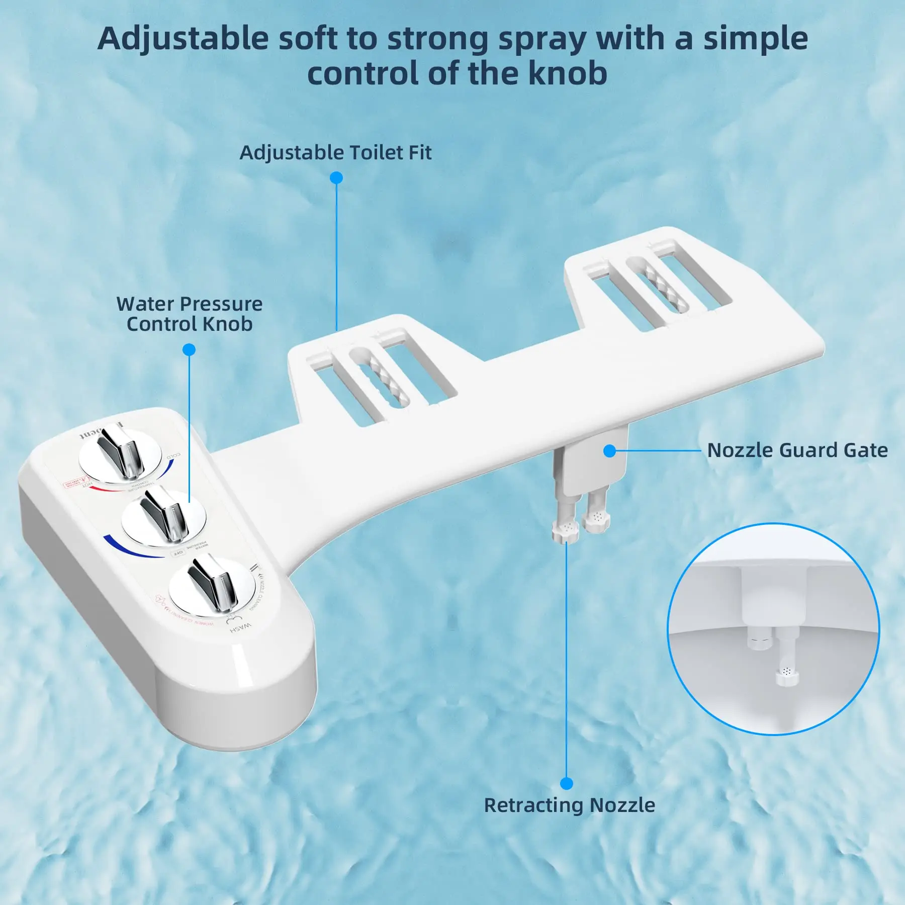 Non-Electric Dual Nozzle Bidet 2