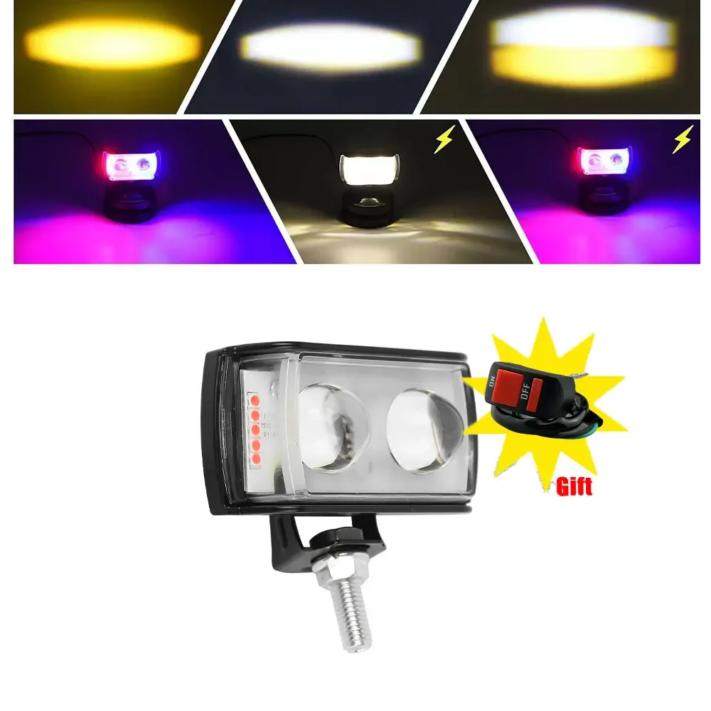 1 шт. 12 В 24 В Дополнительная фара для мотоцикла NORGOS светодиодные противотуманные фары для Honda Yamaha Suzuki Hero Italika Jawa BMW